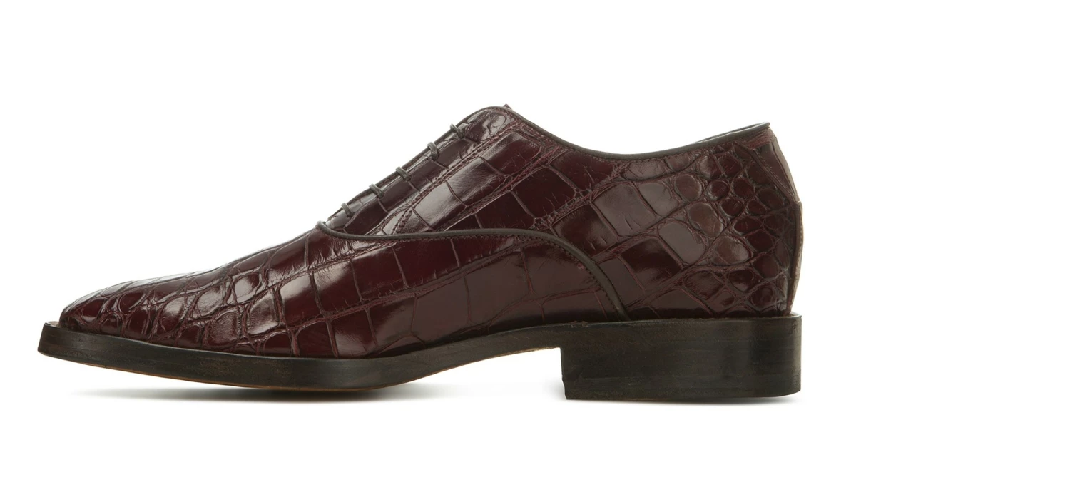 Leduc - Elevator Shoes In Crocodile Leather From 2.4 To 3.1 Inches 5 Leduc - Elevator Shoes In Crocodile Leather From 2.4 To 3.1 Inches - Image 3