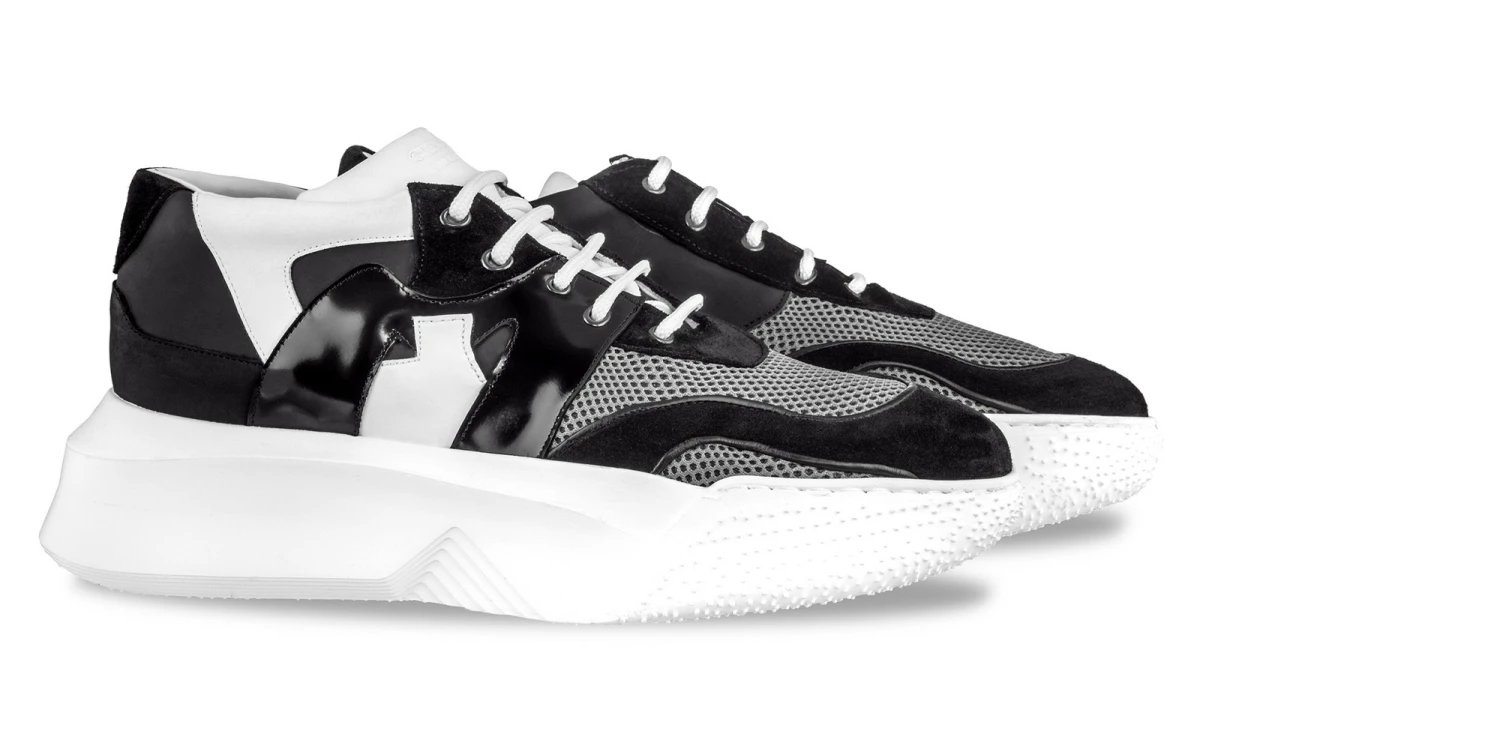 Jordan - Elevator Sneakers In Leather/fabric Mix From 2.4 To 4 Inches 3 Jordan - Elevator Sneakers In Leather/fabric Mix From 2.4 To 4 Inches