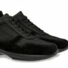 Zara - Elevator Sneakers In Leather/fabric Mix From 2.4 To 3.1 Inches -Deals Guidomaggi Store elevator shoes 183