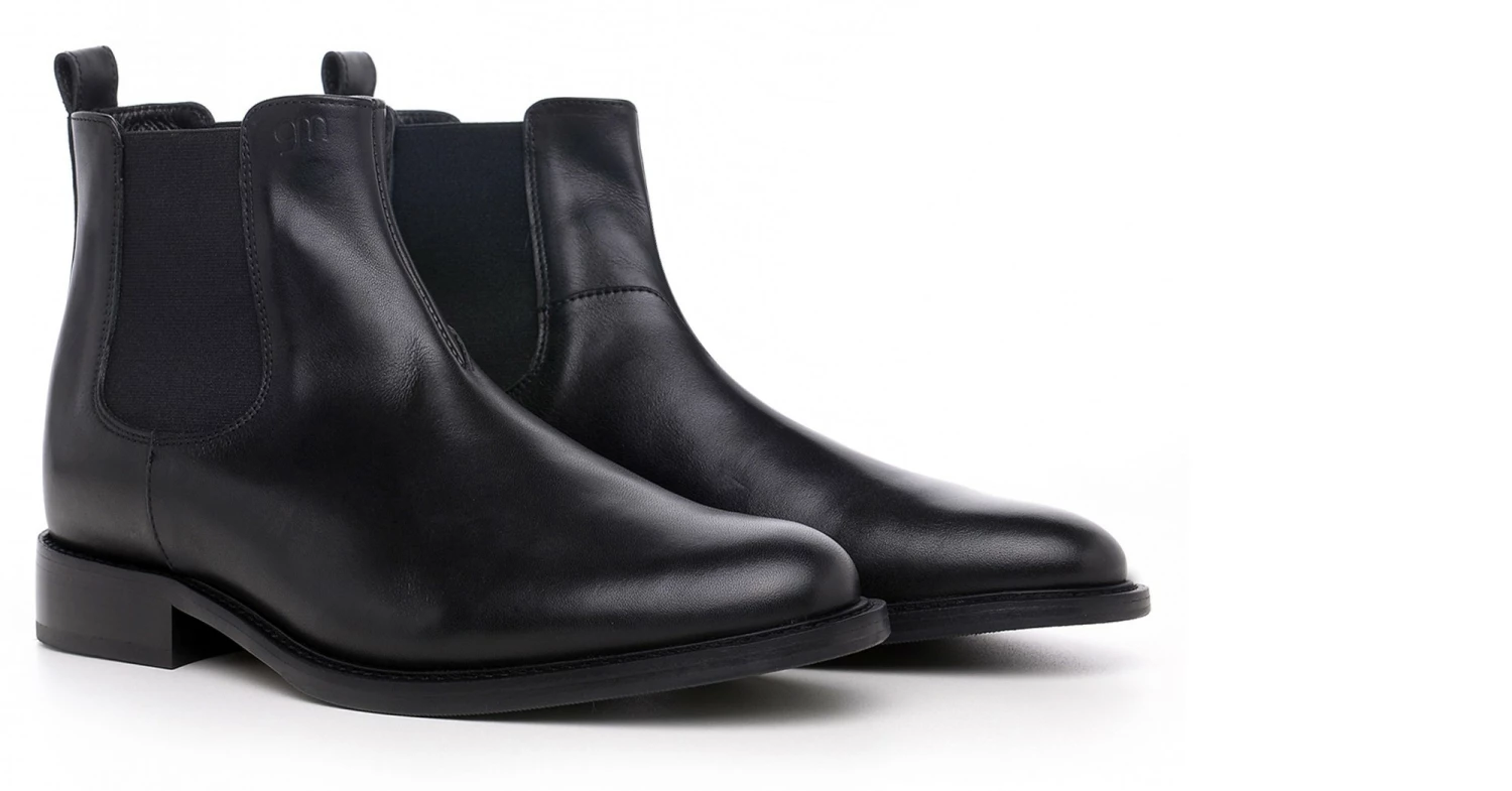 Marylebone - Elevator Boots In Full Grain Leather From 2.4 To 4 Inches 3 Marylebone - Elevator Boots In Full Grain Leather From 2.4 To 4 Inches