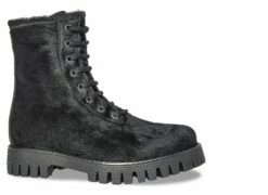 Black Snake - Elevator Boots In Pony Skin Leather From 2.4 To 4 Inches