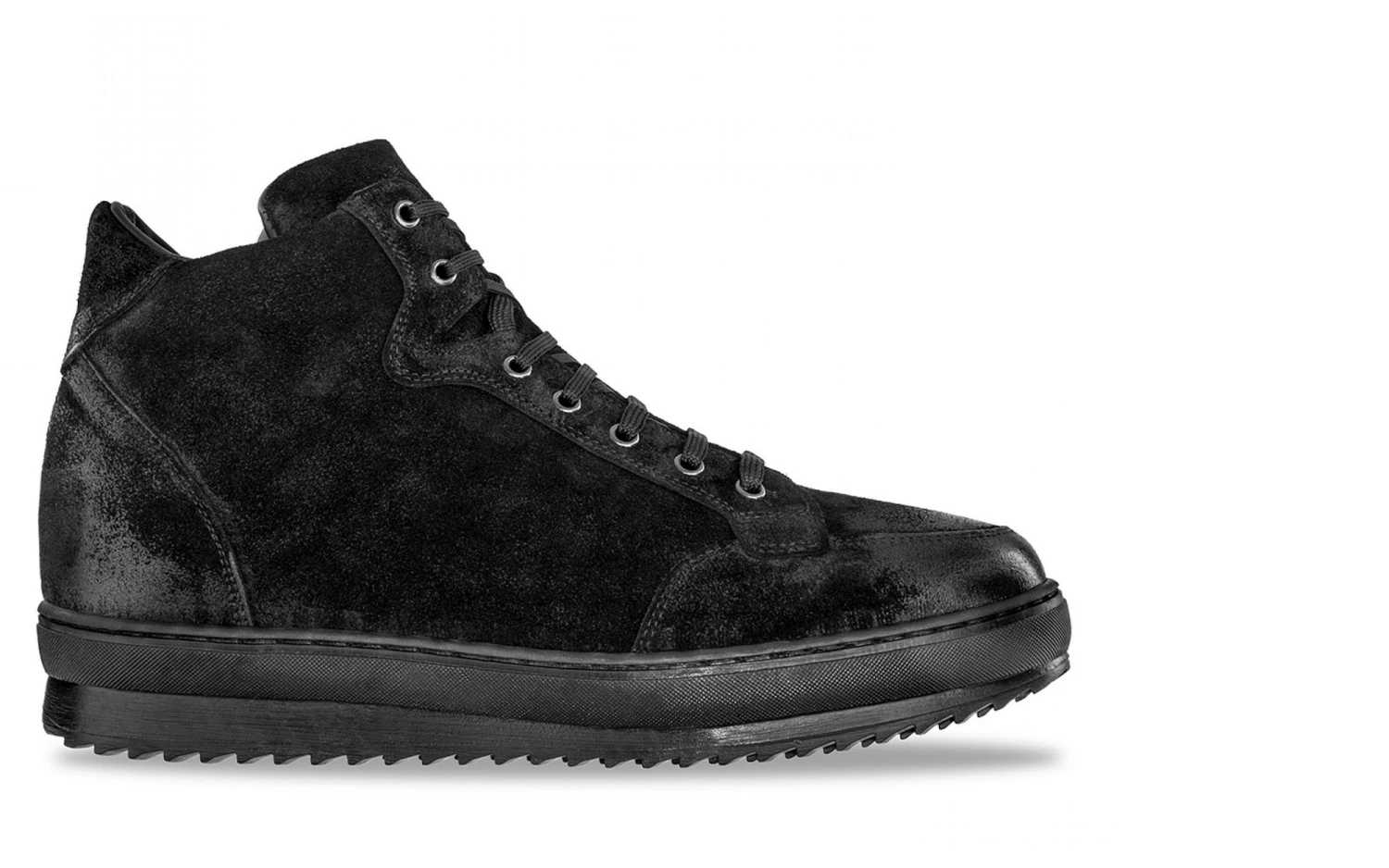 Gotham - Elevator Sneakers In Suede Leather From 2.4 To 4 Inches 4 Gotham - Elevator Sneakers In Suede Leather From 2.4 To 4 Inches - Image 2