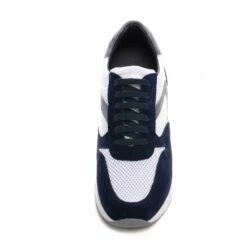 Corfu - Elevator Sneakers In Leather/fabric Mix From 2.4 To 3.1 Inches -Deals Guidomaggi Store elevator shoes 2 18