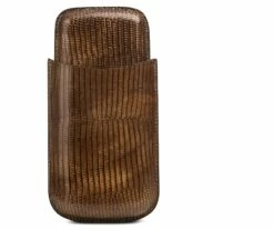 Elvis -Cigare Case In Teju Lizard Leather
