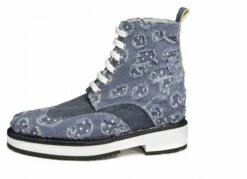 Blue Jeans - Elevator Boots In Fabric From 4 To 6 Inches -Deals Guidomaggi Store elevator shoes 311