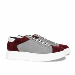 Patmos - Elevator Sneakers In Leather/Fabric From 2.4 To 3.1 Inches -Deals Guidomaggi Store elevator shoes 39