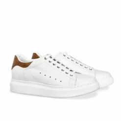 Flushing Meadows - Elevator Sneakers In Full Grain Leather From 2.4 To 3.1 Inches -Deals Guidomaggi Store elevator shoes 3 16