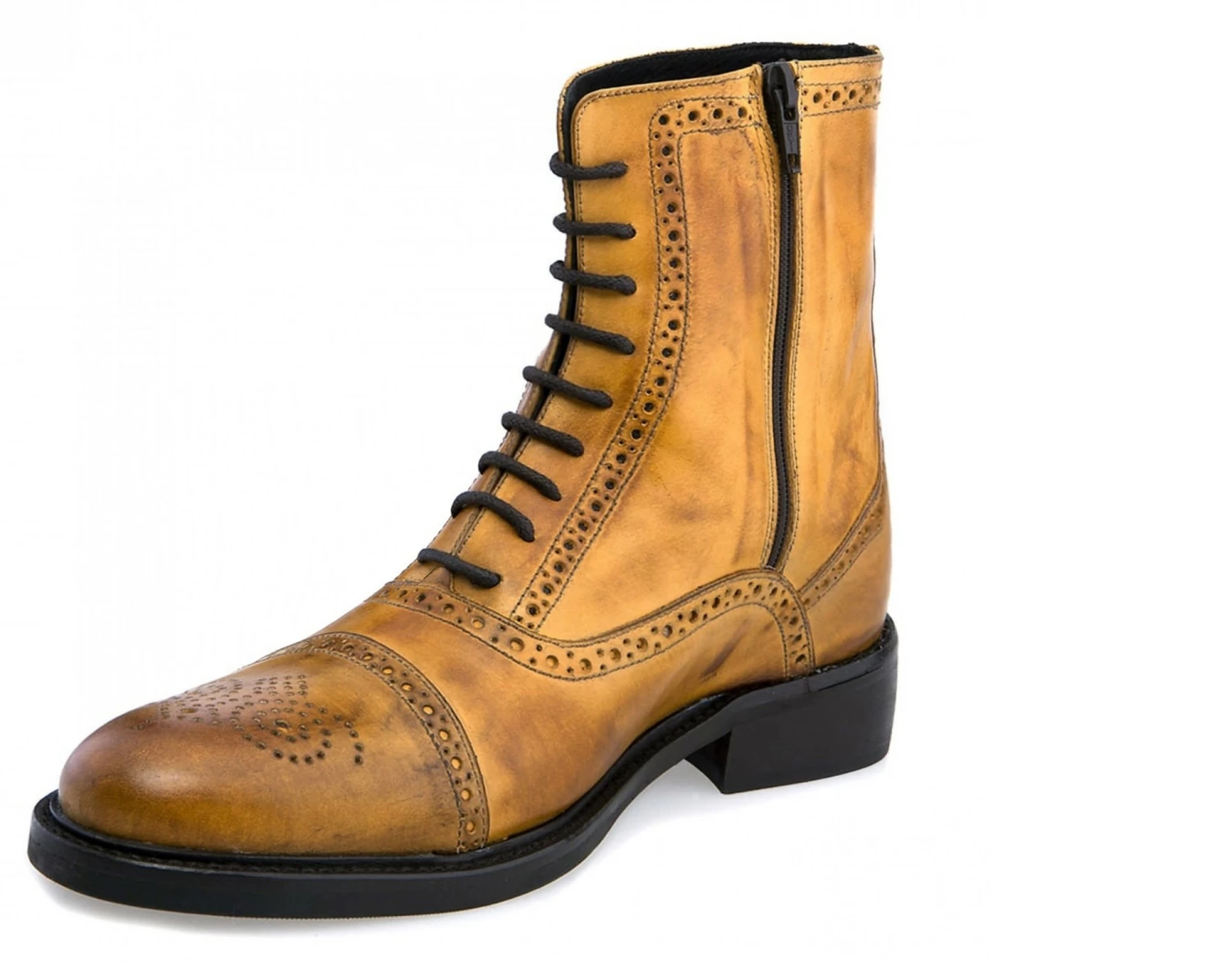 Las Vegas W - Elevator Boots In Full Grain Leather From 2.4 To 4 Inches 4 Las Vegas W - Elevator Boots In Full Grain Leather From 2.4 To 4 Inches - Image 2