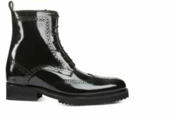Almas Tower - Elevator Boots In Brushed Leather From 2.4 To 4 Inches