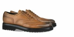 Agropoli - Elevator Shoes In Full Grain Leather From 2.4 To 3.1 Inches