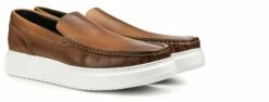 Arras - Elevator Slip-Ons In Full Grain Leather Up To2.4 Inches