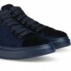 Hull - Elevator Sneakers In Leather/fabric Mix From 2.4 To 3.1 Inches -Deals Guidomaggi Store elevator sneakers 03 ok