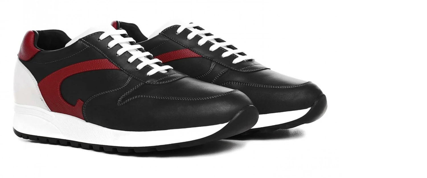 Fort Worth - Elevator Sneakers In Full Grain Leather From 2.4 To 3.1 Inches 3 Fort Worth - Elevator Sneakers In Full Grain Leather From 2.4 To 3.1 Inches