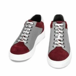 Patmos - Elevator Sneakers In Leather/Fabric From 2.4 To 3.1 Inches
