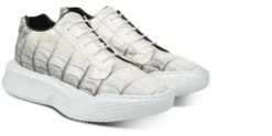 Paradiso - Elevator Sneakers In Alligator Leather From 2.4 To 4 Inches