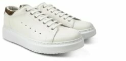 Belem - Elevator Sneakers In Full Grain Leather From 2.4 To 3.1 Inches