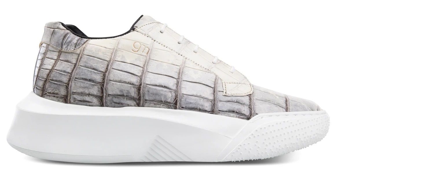 Paradiso - Elevator Sneakers In Alligator Leather From 2.4 To 4 Inches 4 Paradiso - Elevator Sneakers In Alligator Leather From 2.4 To 4 Inches - Image 2