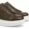 Paestum - Elevator Sneakers In Full Grain Leather From 2.4 To 3.1 Inches -Deals Guidomaggi Store elevator sneakers 3 2 24