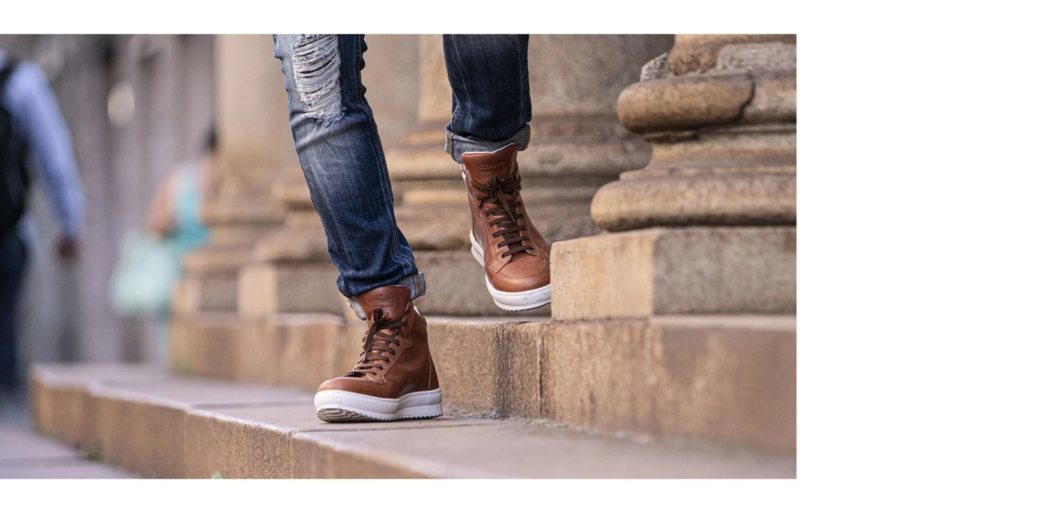 Worth Avenue - Elevator Sneakers In Leather Plus From 2.4 To 4 Inches 7 Worth Avenue - Elevator Sneakers In Leather Plus From 2.4 To 4 Inches - Image 5