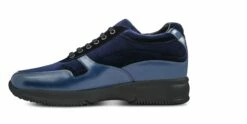 Anvers - Elevator Sneakers In Leather/fabric Mix From 2.4 To 4 Inches -Deals Guidomaggi Store elevator sneakers 84
