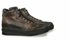 Sheffield - Elevator Sneakers In Full Grain Leather From 2.4 To 4 Inches