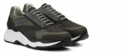 Toorak - Elevator Sneakers In Leather/fabric Mix Up To 4.3 Inches