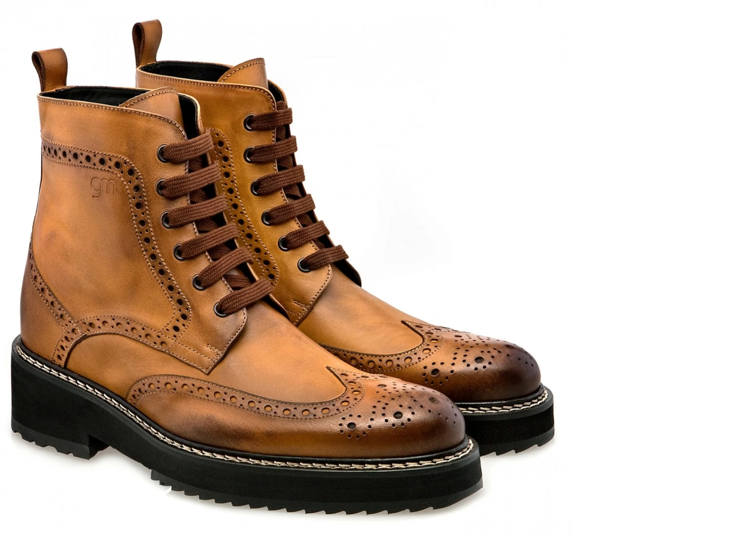 Wisconsin - Elevator Boots In Full Grain Leather From 4 To 6 Inches 3 Wisconsin - Elevator Boots In Full Grain Leather From 4 To 6 Inches
