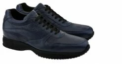 Atlanta - Elevator Sneakers In Full Grain Leather From 2.4 To 4 Inches