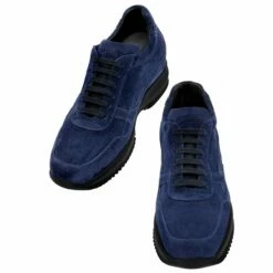 Fort Lauderdale - Elevator Sneakers In Suede Leather From 2.4 To 4 Inches