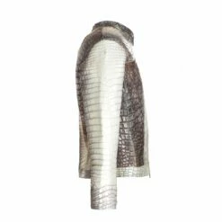 Heimdall -Biker Style Jacket In Alligator Leather -Deals Guidomaggi Store giacca coccodrillo 1