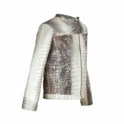 Heimdall -Biker Style Jacket In Alligator Leather -Deals Guidomaggi Store giacca pelle esotica 1