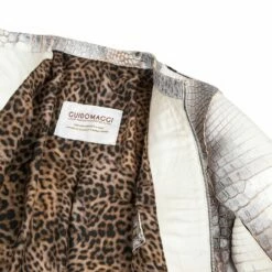 Heimdall -Biker Style Jacket In Alligator Leather -Deals Guidomaggi Store giubbino cocco 1