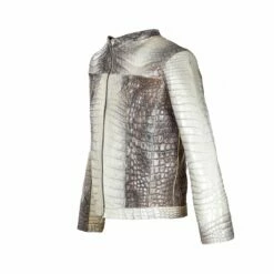 Heimdall -Biker Style Jacket In Alligator Leather -Deals Guidomaggi Store giubbotto pelle esotica 1