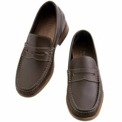 Greenwich - Elevator Loafers In Full Grain Leather Up To 2.6 Inches