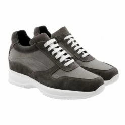 Baltimore - Elevator Sneakers In Leather/fabric Mix From 2.4 To 4 Inches 11 Baltimore - Elevator Sneakers In Leather/fabric Mix From 2.4 To 4 Inches -Deals Guidomaggi Store guidomaggielevatorsneakersbaltimore