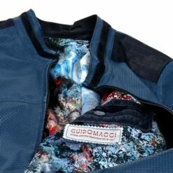 Kent - Jacket In Mix Of Leathers -Deals Guidomaggi Store handcrafted leather jacket 1