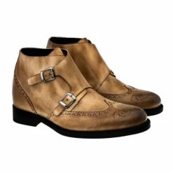Holland - Elevator Boots In Full Grain Leather From 2.4 To 3.1 Inches -Deals Guidomaggi Store handmadeinitalyshoes