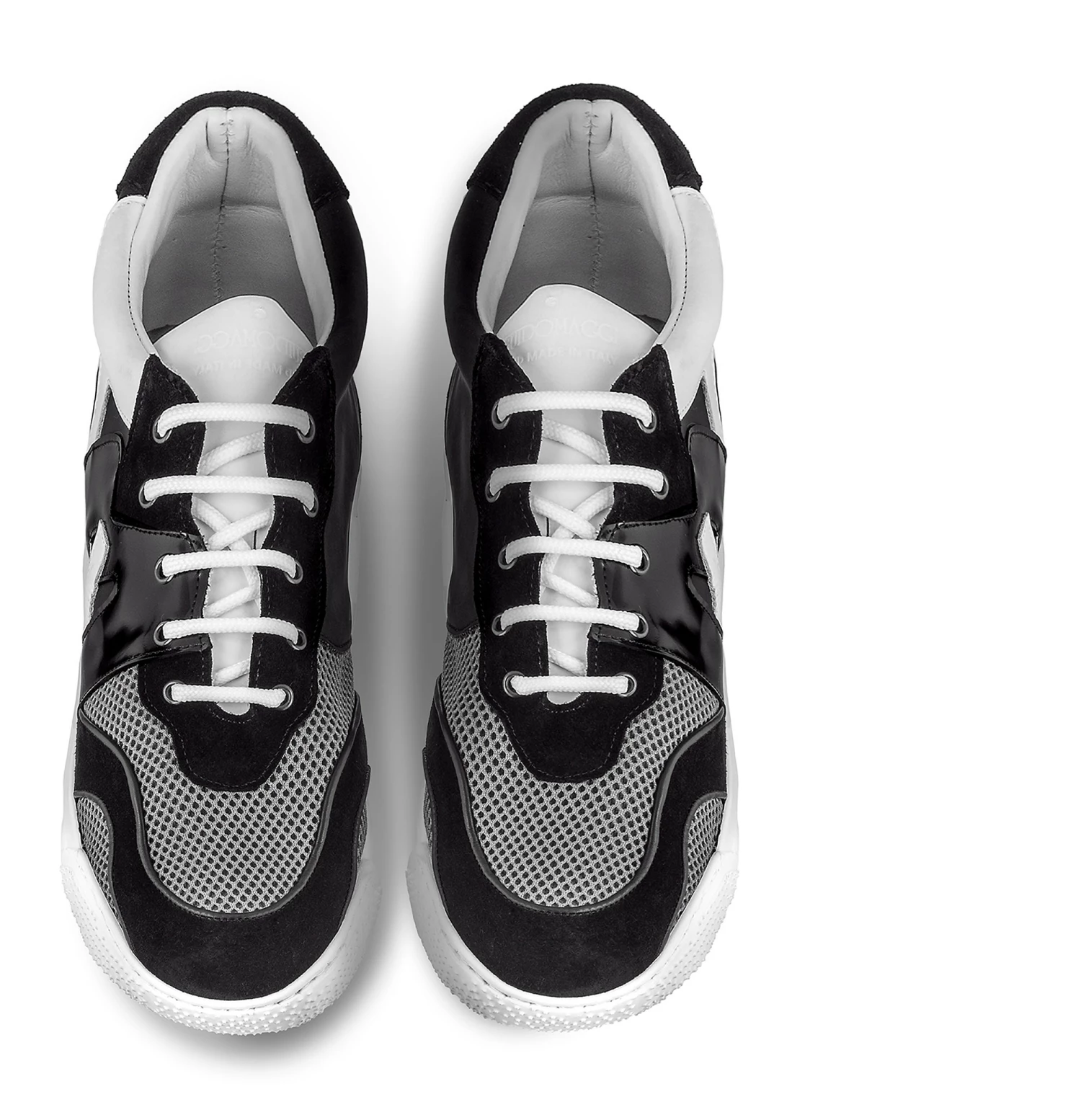 Jordan - Elevator Sneakers In Leather/fabric Mix From 2.4 To 4 Inches 6 Jordan - Elevator Sneakers In Leather/fabric Mix From 2.4 To 4 Inches - Image 4