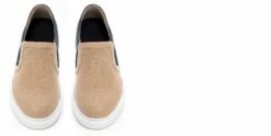 Otranto - Elevator Slip-Ons In Leather/fabric Mix Up To 2.6 Inches -Deals Guidomaggi Store height increasing shoes 266