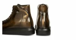 Juneau - Elevator Sneakers In Brushed Leather From 2.4 To 3.1 Inches -Deals Guidomaggi Store height increasing shoes 268