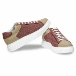 Lefkada - Elevator Sneakers In Fabric From 2.4 To 3.1 Inches -Deals Guidomaggi Store height increasing shoes 39