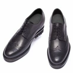King’s Road - Elevator Shoes In Full Grain Leather From 2.4 To 3.1 Inches -Deals Guidomaggi Store king