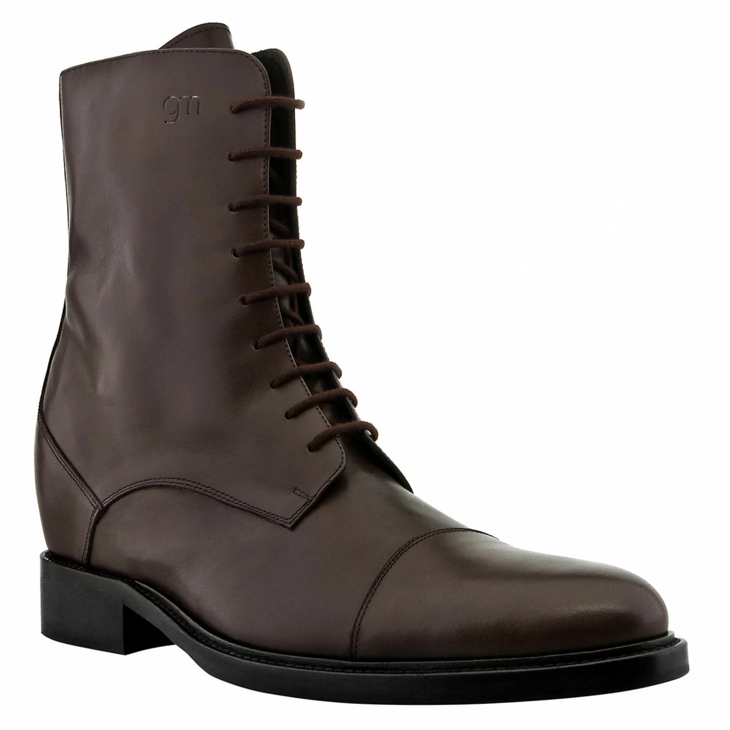 Laurent - Elevator Boots In Full Grain Leather From 2.4 To 3.1 Inches 3 Laurent - Elevator Boots In Full Grain Leather From 2.4 To 3.1 Inches