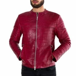 Heritage - Jacket In Alligator Leather -Deals Guidomaggi Store leather jacket for man