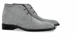 Birmingham - Elevator Ankle Boots In Suede Leather From 2.4 To 3.1 Inches