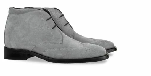 Birmingham - Elevator Ankle Boots In Suede Leather From 2.4 To 3.1 Inches -Deals Guidomaggi Store lifting shoes 9 2
