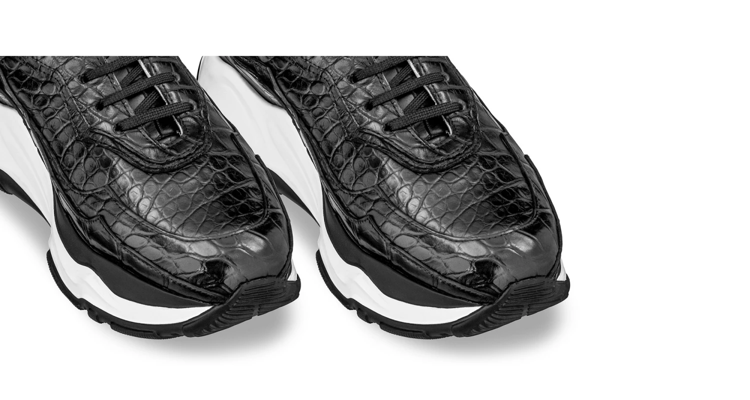Giant Croco - Elevator Sneakers In Crocodile Leather From 2.4 To 4.3 Inches 7 Giant Croco - Elevator Sneakers In Crocodile Leather From 2.4 To 4.3 Inches - Image 5
