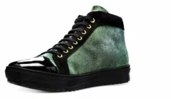 Mandarin - Elevator Sneakers In Mix Of Leathers From 2.4 To 3.1 Inches -Deals Guidomaggi Store mandarin sneakers con rialzo 3 1