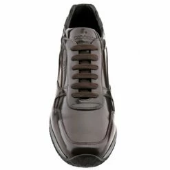 Manhattan - Elevator Sneakers In Full Grain Leather From 2.4 To 4 Inches -Deals Guidomaggi Store manhattan front