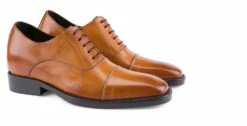 Salzburg - Elevator Shoes In Full Grain Leather From 2.4 To 3.1 Inches